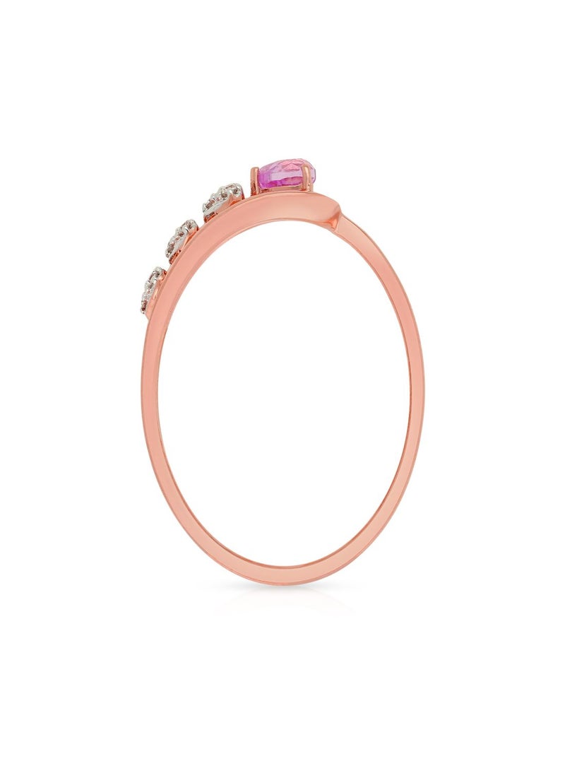 Malabar Gold and Diamonds 18 Karat 750 Purity Mine Diamond Ring MPRGHTH012RN1 - Image 3